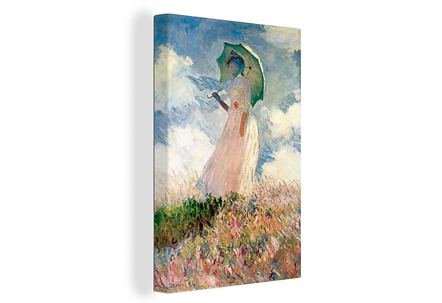 OneMillionCanvasses® Leinwandbild Frau mit Sonnenschirm - Kunstdrucke von C günstig online kaufen