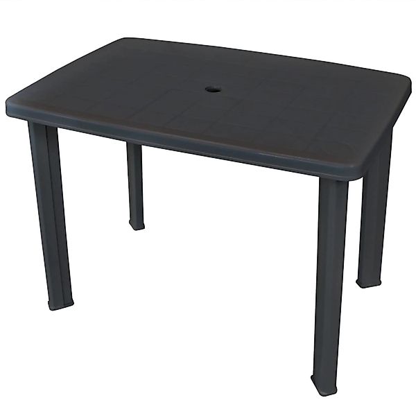 vidaXL Gartentisch Anthrazit 101x68x72 cm Kunststoff 43594 günstig online kaufen
