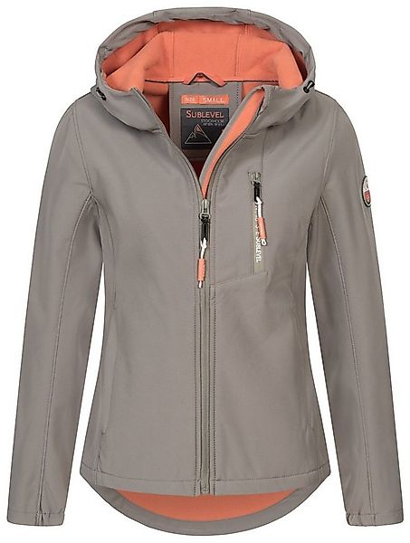 SUBLEVEL Softshelljacke Damen Frühlings Jacke Softshell Jacke Outdoor Regen günstig online kaufen