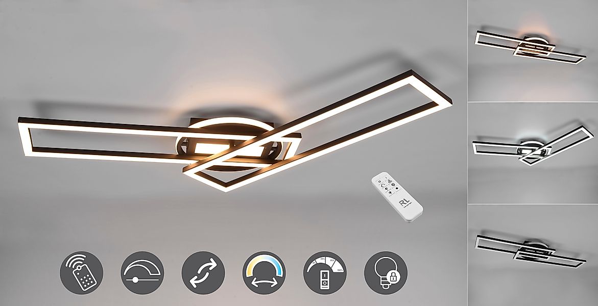 Reality Leuchten LED Deckenleuchte Twister, CCT günstig online kaufen