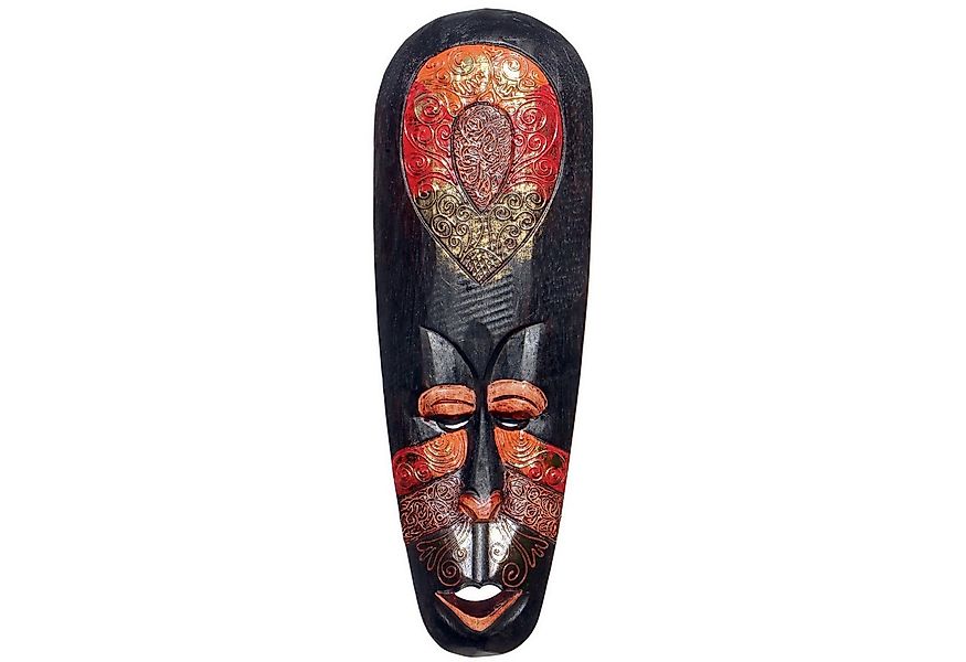 Wogeka Wanddekoobjekt Wand-Maske Gold Ethno Maori 50 cm zum aufhängen Afrik günstig online kaufen