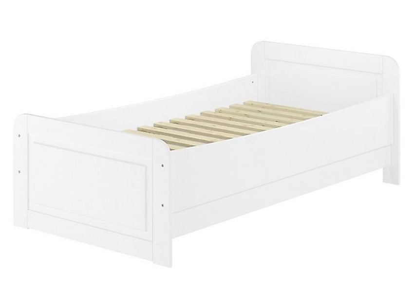 ERST-HOLZ Bett Weißes Seniorenbett 100 x 200 Einzelbett Extra Hoch, Holzwer günstig online kaufen