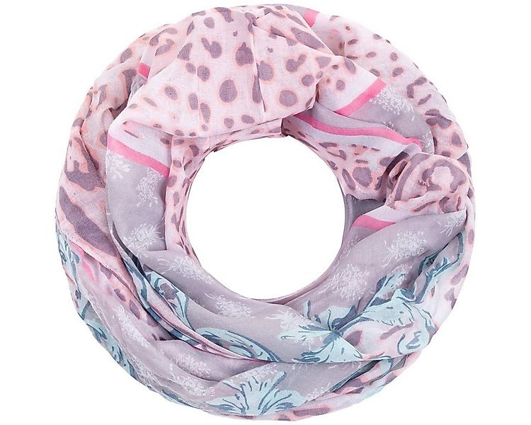 Faera Loop, Damen Schal italienisches Leopardenmuster weich leicht Loop Run günstig online kaufen