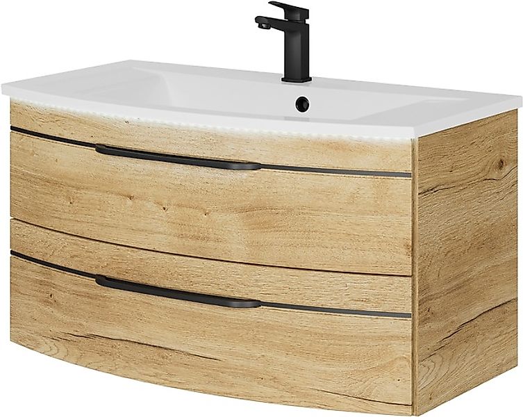 Saphir Waschtisch »Serie 7045 Mineralmarmor-Waschtisch und Unterschrank, 91 günstig online kaufen