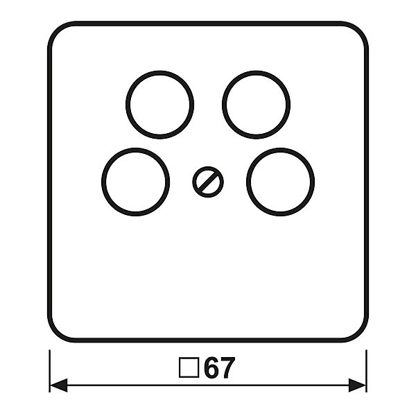 Jung Abdeckung aws für 4L-SAT-TV-Dose CD 561-4 SAT2 WW - CD561-4SAT2WW günstig online kaufen