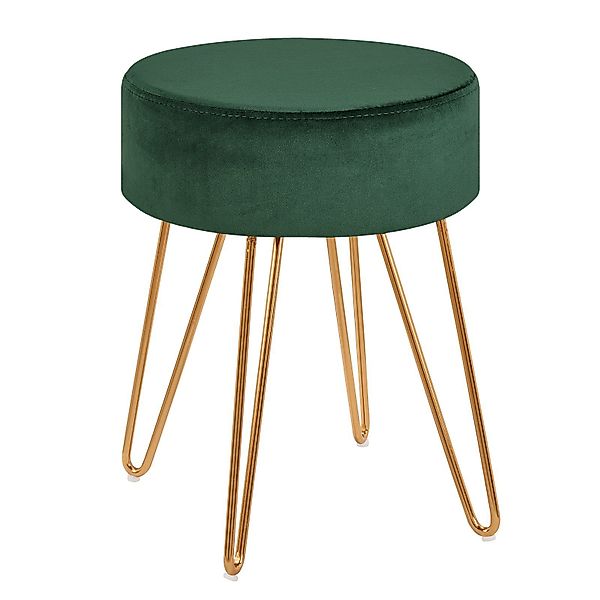 Duhome Hocker, Sitzhocker Rund Hocker Samt günstig online kaufen