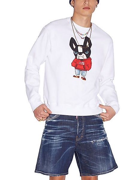 Dsquared2 Rundhalspullover Dsquared2 Red Ciro Sweater Weiß Herren günstig online kaufen