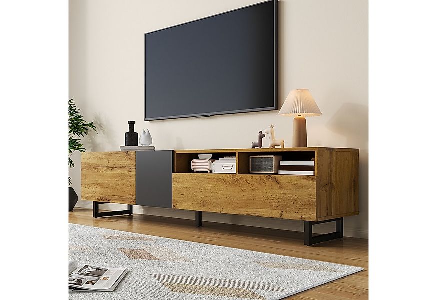 Merax Lowboard mit U-förmige Metallbeine, in Retro-Design (1 St), TV-Schran günstig online kaufen