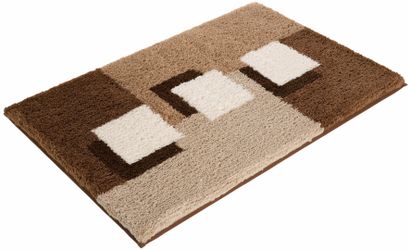 my home Badematte "Ada, Badvorleger, Badezimmer Teppich" Höhe 21 mm rutschh günstig online kaufen