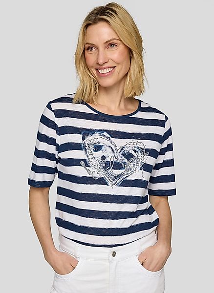 Rabe T-Shirt in Streifen-Optik und mit günstig online kaufen