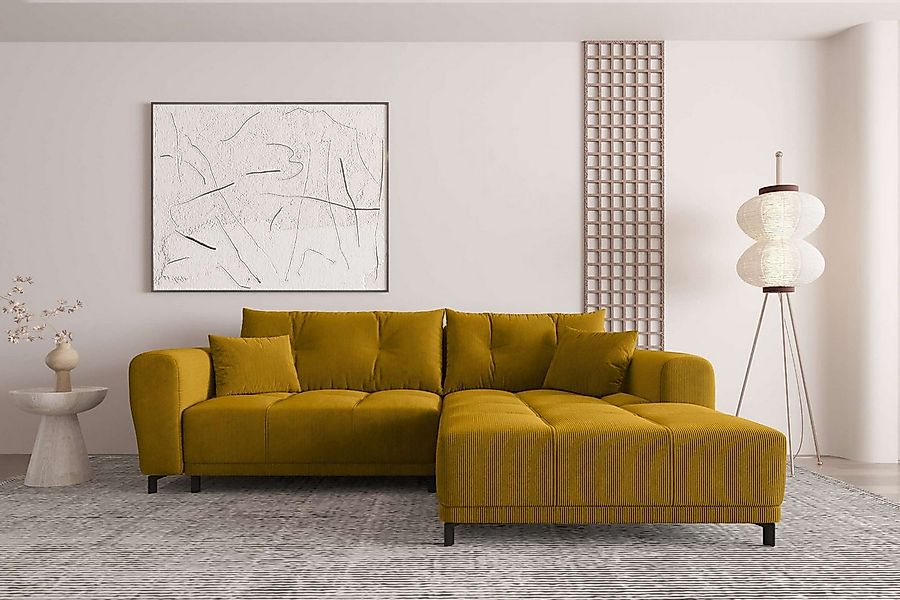 99rooms Ecksofa Massimo, Sofa L-Form, Eckcouch, mit oder ohne Schlaffunktio günstig online kaufen