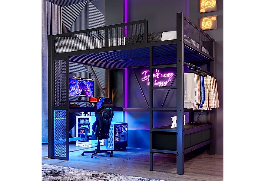 BlingBin Hochbett Jugendbett Für Büro, Studium & mehr (Multifunktionales 14 günstig online kaufen