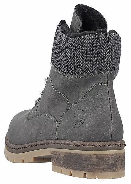 Rieker Winterstiefelette, Schnürboots, Stiefelette, Blockabsatz, mit Innen- günstig online kaufen