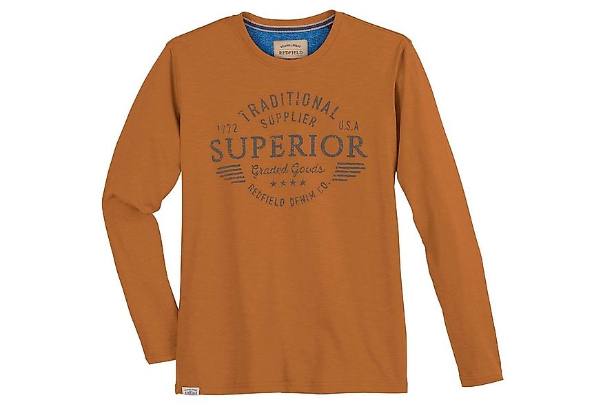 redfield Langarmshirt Langarmshirt Superior in Übergrößen von Redfield, zim günstig online kaufen