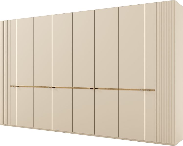 Musterring Kleiderschrank "Isabelle" Lamellen in Korpusfarbe, Griffe in sch günstig online kaufen