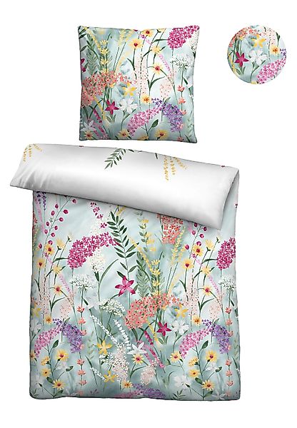 Biberna Bettwäsche "0025005" 2 Stk. absolut bügelfrei, 100% Baumwolle, mit günstig online kaufen