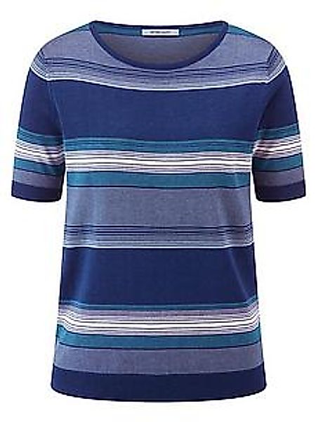 Rundhals-Pullover Peter Hahn blau günstig online kaufen