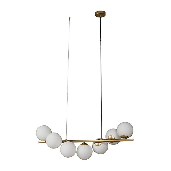 Lucande Pendelleuchte Isandro 10025876 Design Modern in Gold Messing aus Me günstig online kaufen