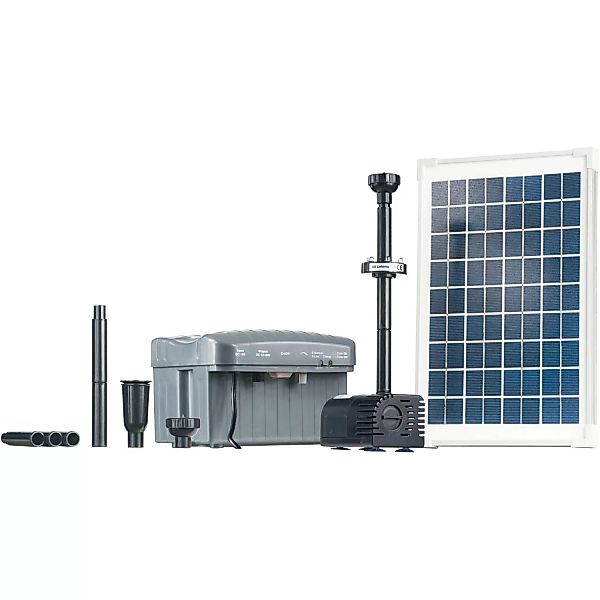 Heissner Solar-Teichpumpen-Set 750 l/h mit LED günstig online kaufen