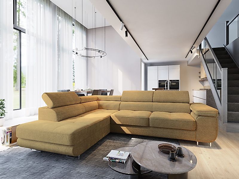 Masseno Ecksofa APIRO mit Schlaffunktion L-Form, günstig online kaufen