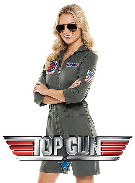 Maskworld Kostüm Top Gun Playsuit, Original lizenziertes Pilotenkostüm zum günstig online kaufen