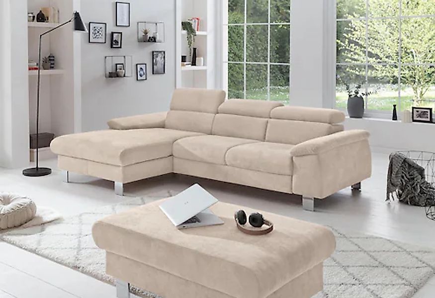 COTTA Polstergarnitur »Komaris L-Form«, (Set), Set bestehend aus: Ecksofa m günstig online kaufen