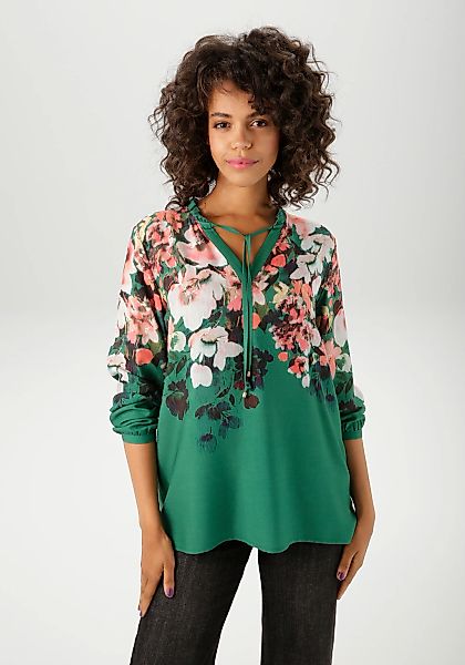 Aniston CASUAL Schlupfbluse, mit farbenfrohen Blüten bedruckt - NEUE KOLLEK günstig online kaufen