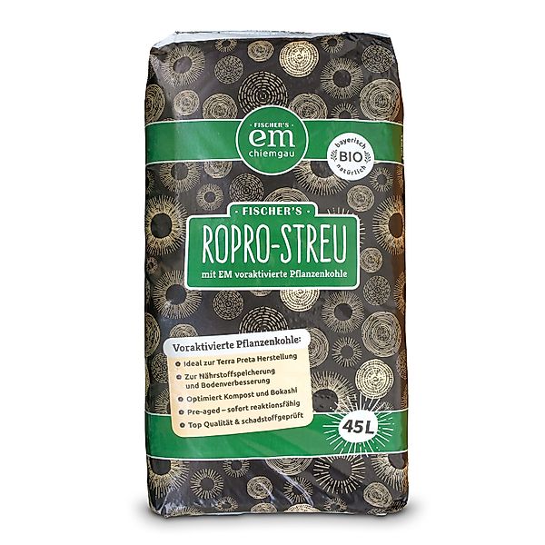 Fischer's EM-Chiemgau Bodenverbesserer RoPro-Streu Bio Pflanzenkohle, günstig online kaufen