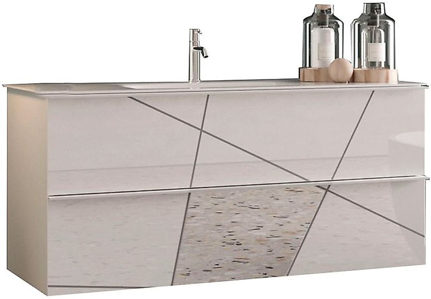 welltime Waschtisch »"Vittoria", mit 2 Schubkästen, Breite 80 cm«, Soft-Clo günstig online kaufen