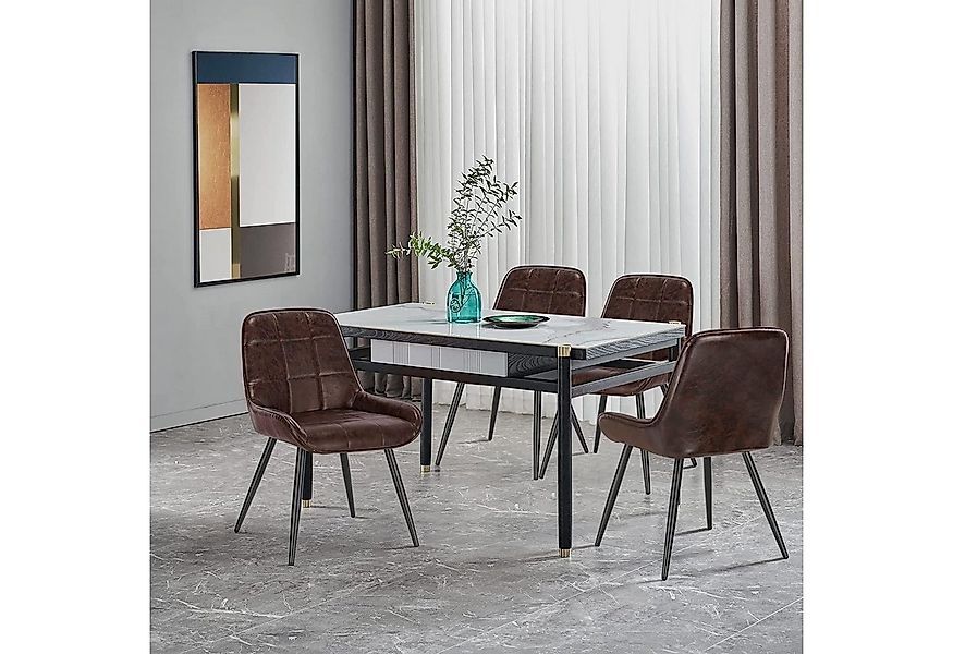 Woltu Esszimmerstuhl (2 St), Polsterstuhl Akzentstuhl mit Rückenlehne günstig online kaufen