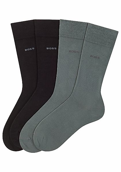 BOSS Businesssocken "2P RS Uni CC" Packung, 2er, 2 Paar tlg. mit Markenlogo günstig online kaufen