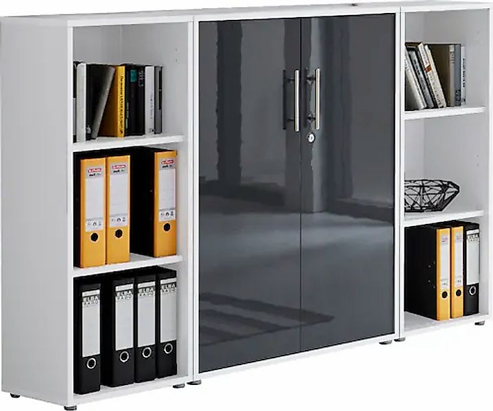 BMG Möbel Büromöbel-Set »Tabor«, besteht aus 1 Schrank und 2 Regalen günstig online kaufen