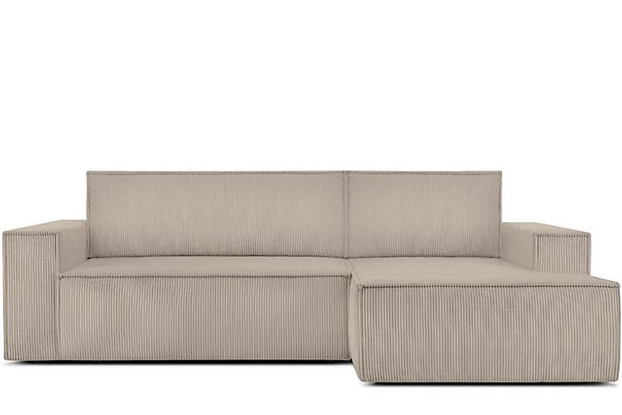 KONSIMO® Ecksofa NAPI Ecksofa rechts, hergestellt in der EU, mit Schlaffunk günstig online kaufen