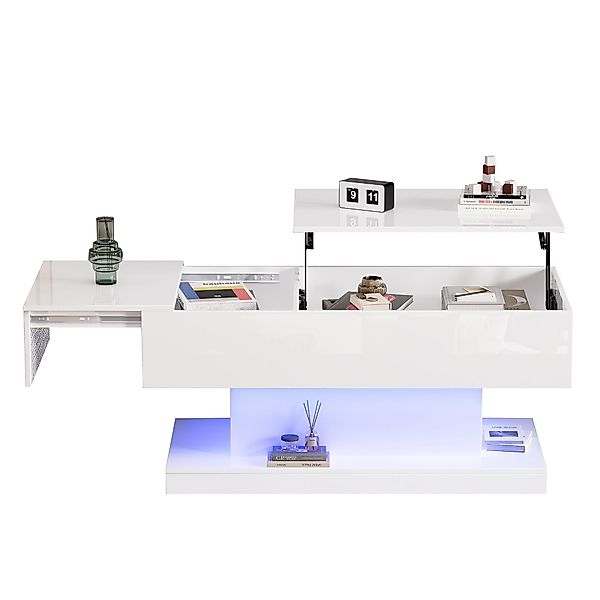 Merax Couchtisch (100x50x45 cm), hochglanz mit günstig online kaufen