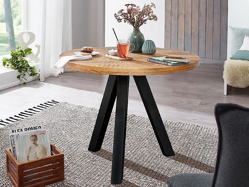 Main Möbel Esstisch Tisch rund Massivholz günstig online kaufen