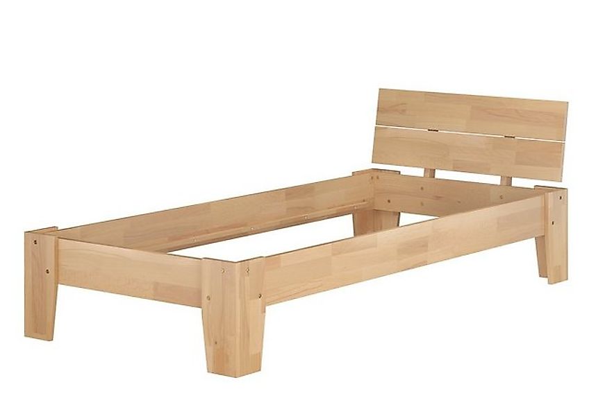 ERST-HOLZ Bett Einzelbett Gästebett Bettrahmen Futonbett Buche massiv 100x2 günstig online kaufen