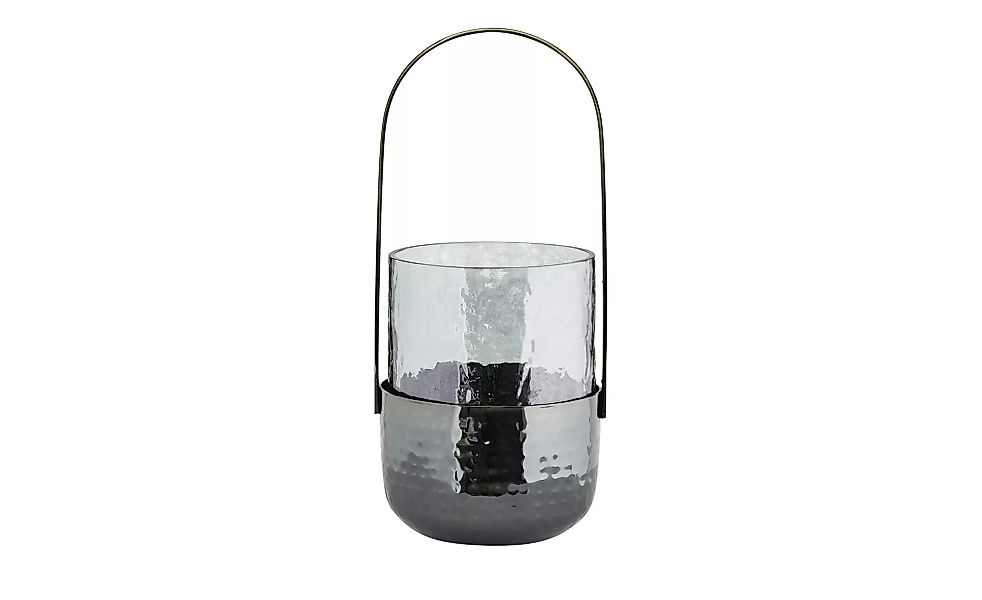 Windlicht - grau - Glas , Metall - 19 cm - Sconto günstig online kaufen