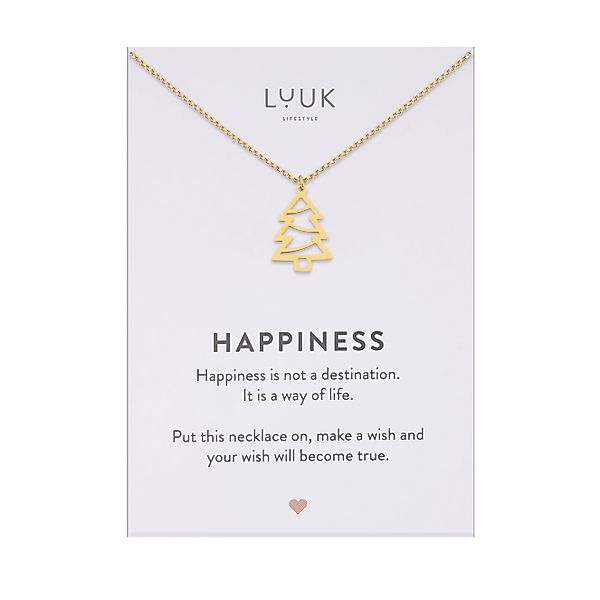 LUUK LIFESTYLE Kette mit Anhänger Tannenbaum, günstig online kaufen