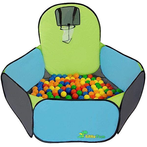 LittleTom Spielzelt Basketball Bällebad 120x100 cm günstig online kaufen