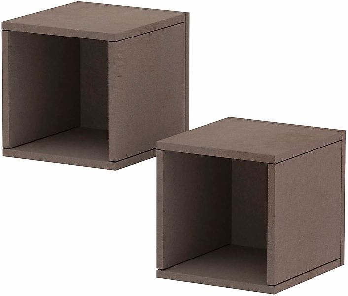 INOSIGN Wandregal "Wandregal Infinity" Set, 2 kleine Würfelregale, 2 Stk. t günstig online kaufen