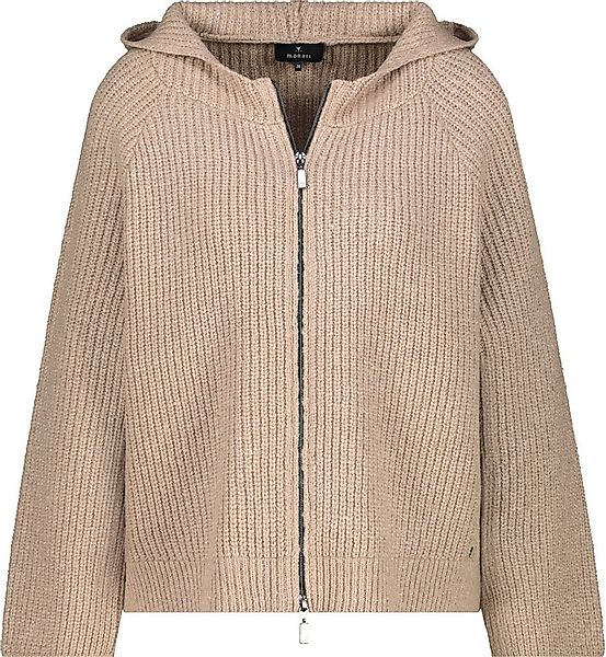 Monari Wolljacke Strickjacke Mit Kapuze und 2-Wege-Reißverschluss günstig online kaufen