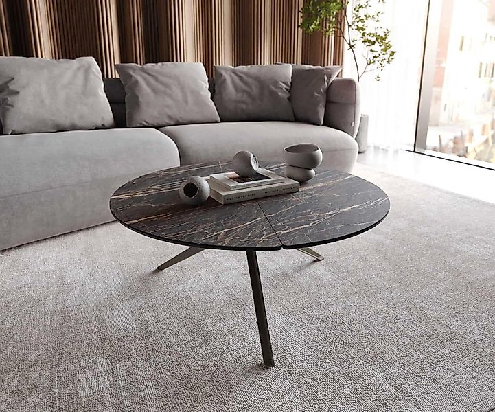 DELIFE Couchtisch Delron, Keramik Laminam®Noir Desir günstig online kaufen