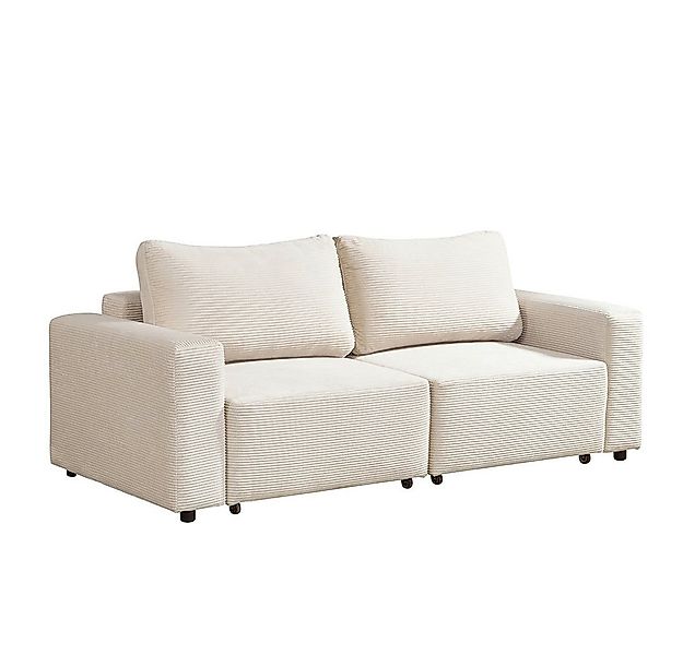 HOME DELUXE Schlafsofa Modulares Schlafsofa VINA, S, Cordsofa, Sofa mit Sch günstig online kaufen
