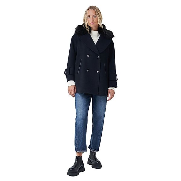 Salsa Jeans 125317-806 / Outdoor Synthetic Fur On The Collar Mantel XL Blue günstig online kaufen