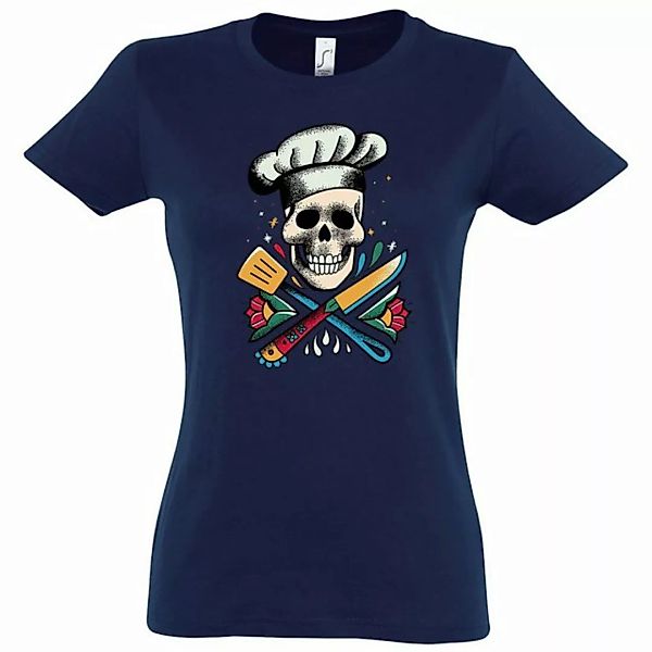 Youth Designz T-Shirt Schädel Cooking Damen Shirt mit trendigem Frontprint günstig online kaufen