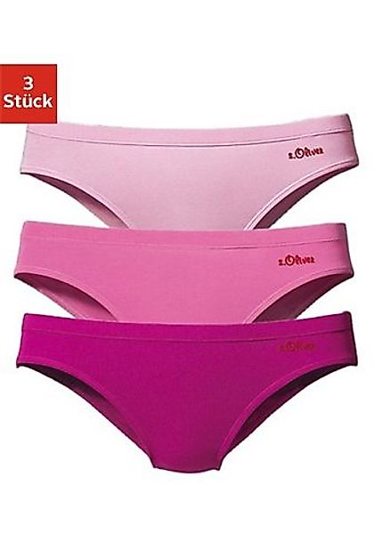 s.Oliver Bikinislip, (3er-Pack), aus elastischer Baumwoll-Qualität günstig online kaufen