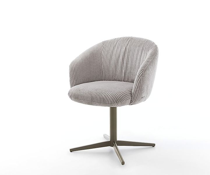 Drehstuhl Caja-Flex mit Armlehnen Mikrofaser Anthrazit Vintage Fußkreuz Sch günstig online kaufen