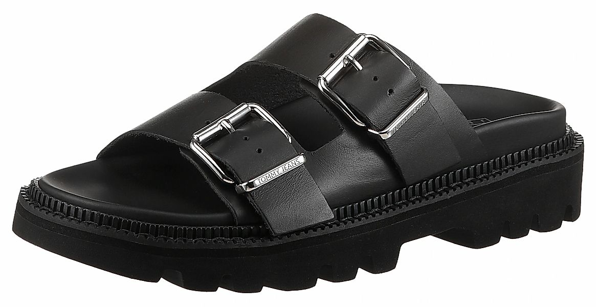 Tommy Jeans Pantolette "TJW DOUBLE STRAP SANDAL", Plateau, Sommerschuh, Sch günstig online kaufen