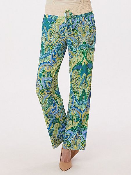 MONACO blue Schlupfhose Palazzohose Weit mit Paisleyprint günstig online kaufen