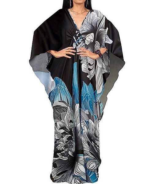RWEUOQ Strandkleid Maxikleid Strand-Tunika Bikini-Überwurf Beachwear Boho-S günstig online kaufen